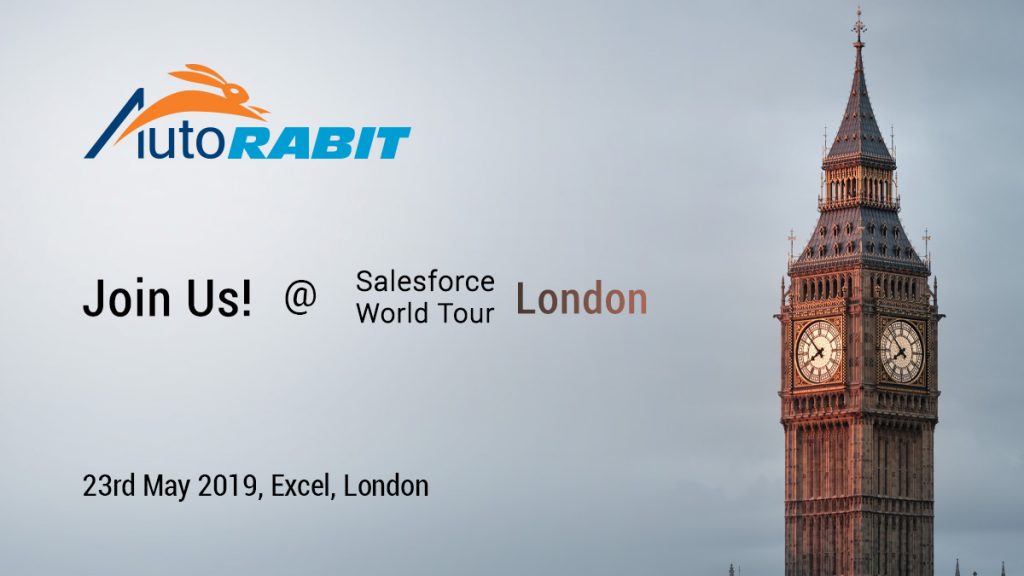 AutoRABIT at Salesforce World Tour London 2019