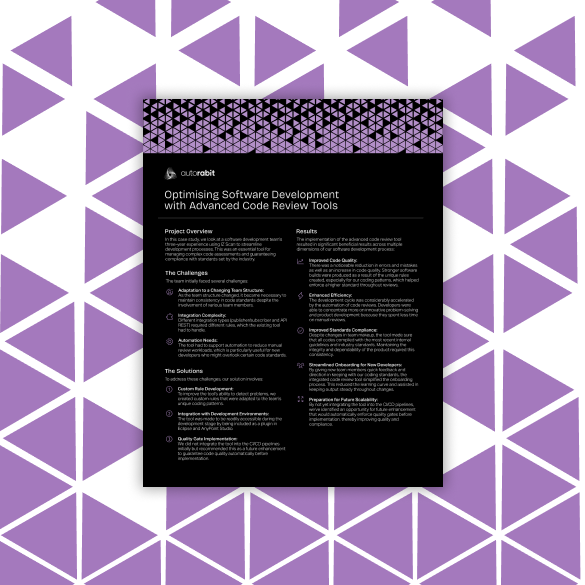 Case Study - Optimising Software Development with Advanced Code Review Tools_AutoRABIT